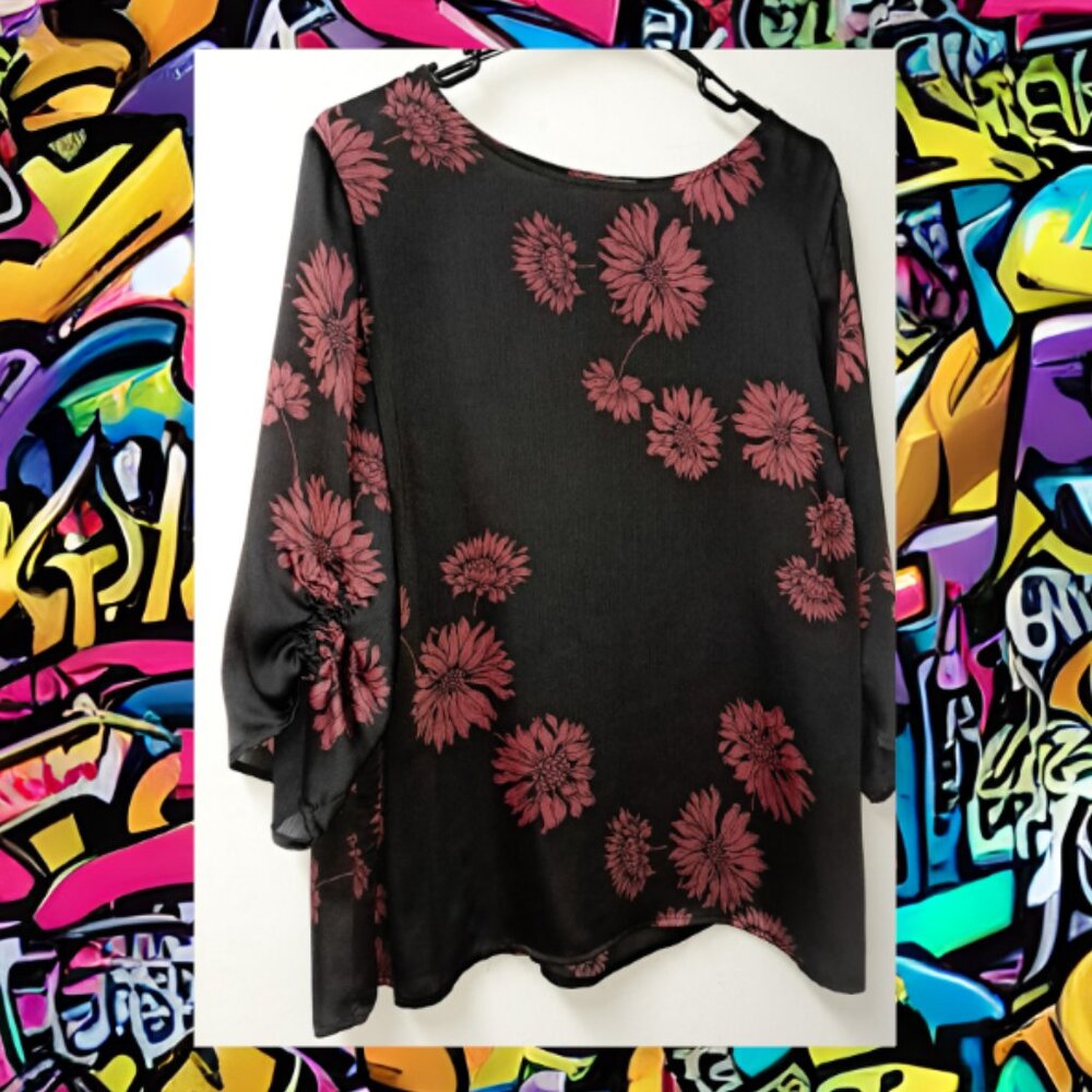 Women's Flowy Blouse in 1X